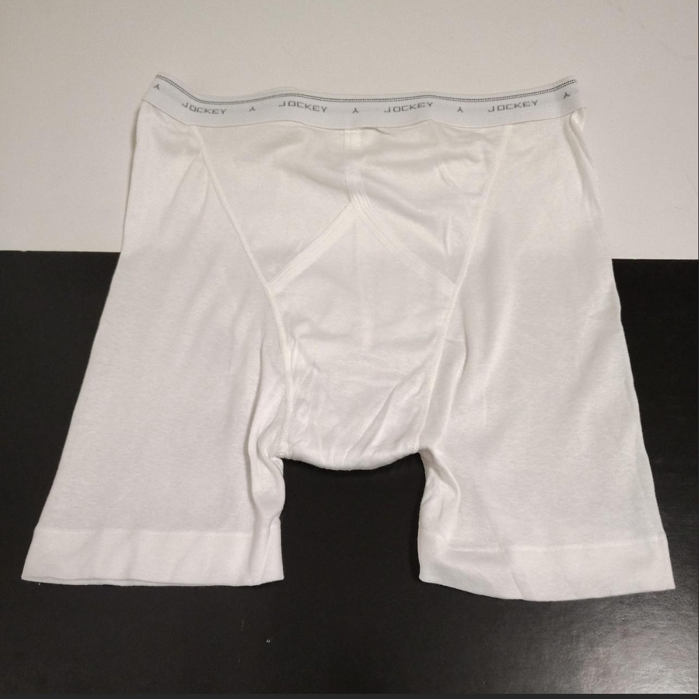 Vtg Jockey Classic White Midway Boxer Briefs 1 Pair Sz 38